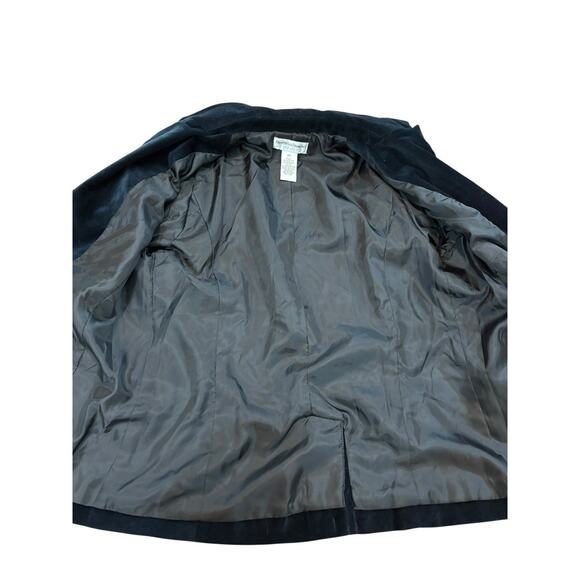 Drapers‎ & Damon’s Velvet Blazer Dark Blue PS Dark Academia Fall Winter Holiday - Picture 8 of 14